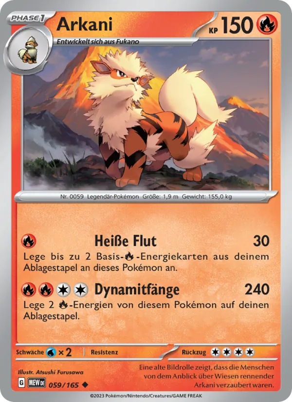 Karte Arkani aus 151, Nummer 059/165