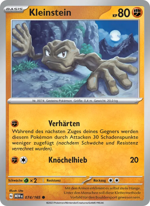Karte Kleinstein aus 151, Nummer 074/165