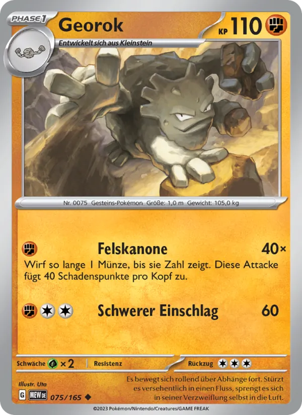Karte Georok aus 151, Nummer 075/165