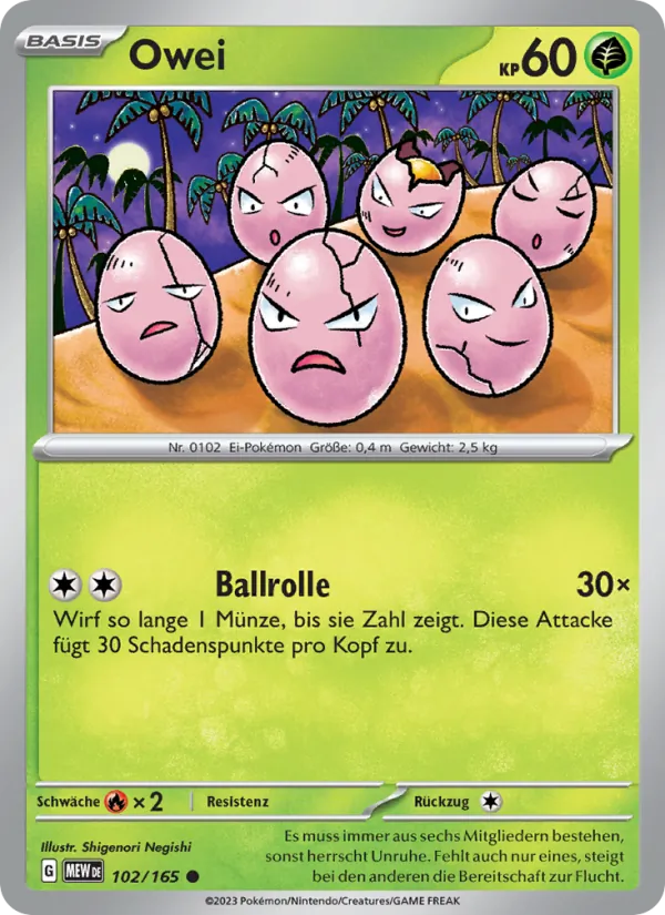 Karte Owei aus 151, Nummer 102/165