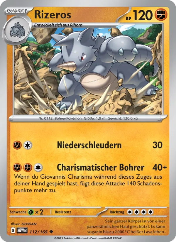 Karte Rizeros aus 151, Nummer 112/165