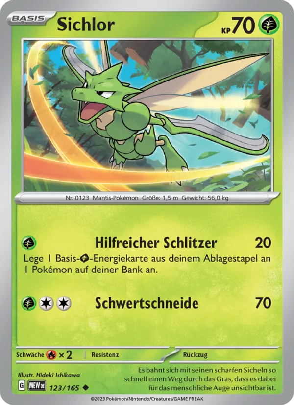 Karte Sichlor aus 151, Nummer 123/165