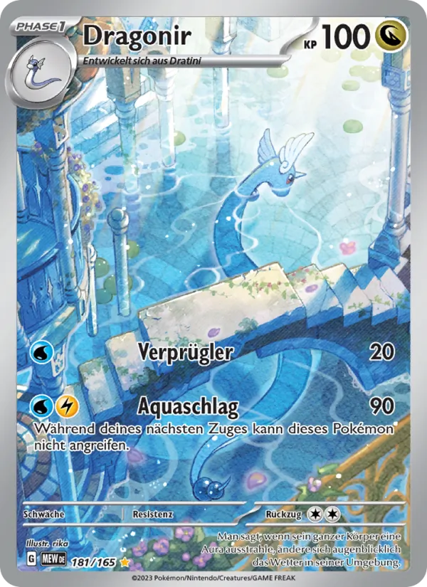 Karte Dragonir aus 151, Nummer 181/165