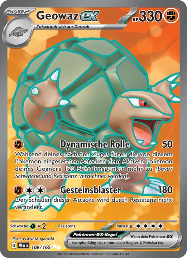 Karte Geowaz-ex aus 151, Nummer 189/165