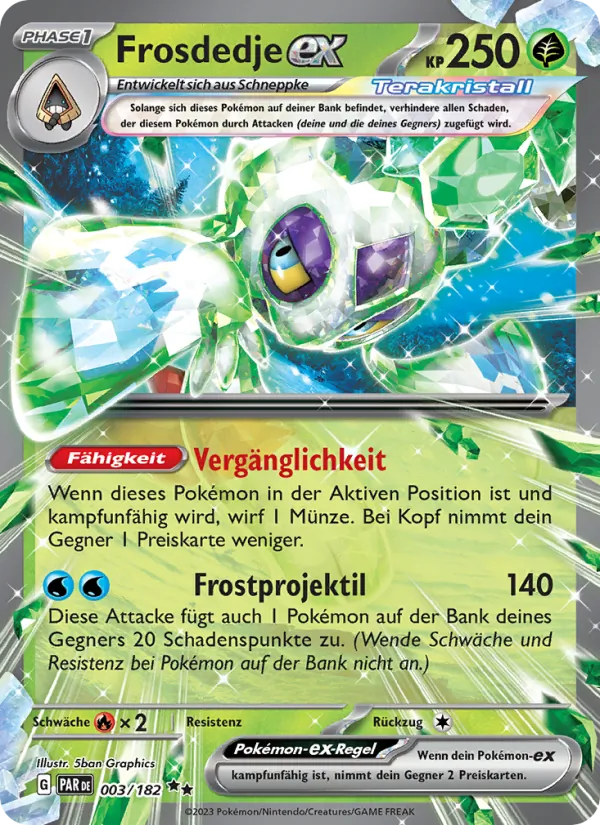Karte Frosdedje-ex aus Paradoxrift, Nummer 003/182