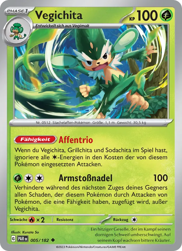 Karte Vegichita aus Paradoxrift, Nummer 005/182