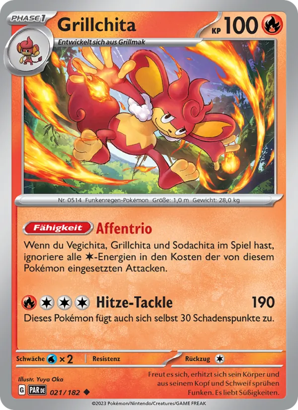 Karte Grillchita aus Paradoxrift, Nummer 021/182