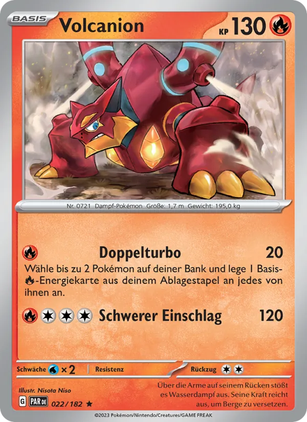 Karte Volcanion aus Paradoxrift, Nummer 022/182