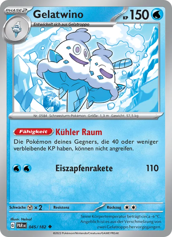 Karte Gelatwino aus Paradoxrift, Nummer 045/182