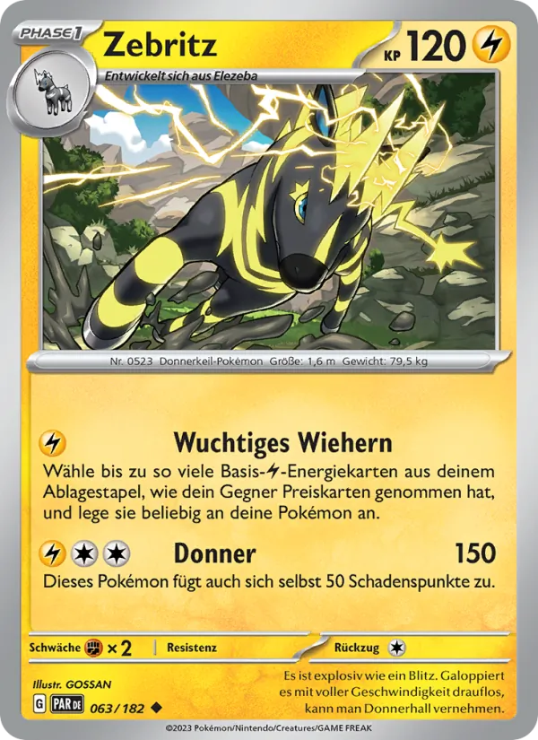 Karte Zebritz aus Paradoxrift, Nummer 063/182