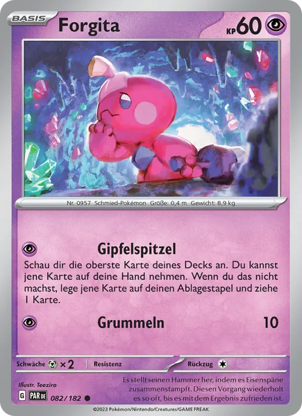 Karte Forgita aus Paradoxrift, Nummer 082/182