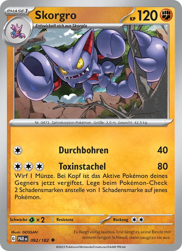 Karte Skorgro aus Paradoxrift, Nummer 092/182