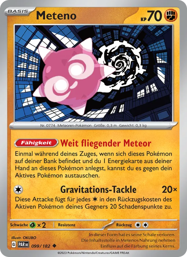 Karte Meteno aus Paradoxrift, Nummer 099/182