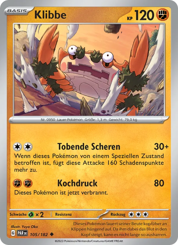 Karte Klibbe aus Paradoxrift, Nummer 105/182