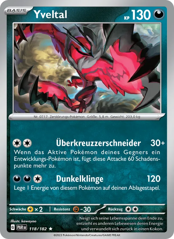 Karte Yveltal aus Paradoxrift, Nummer 118/182