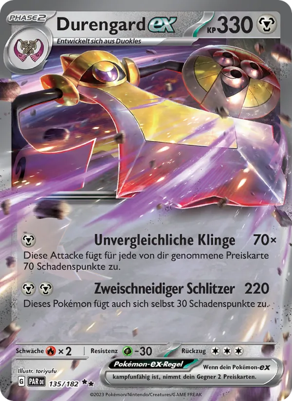 Karte Durengard-ex aus Paradoxrift, Nummer 135/182