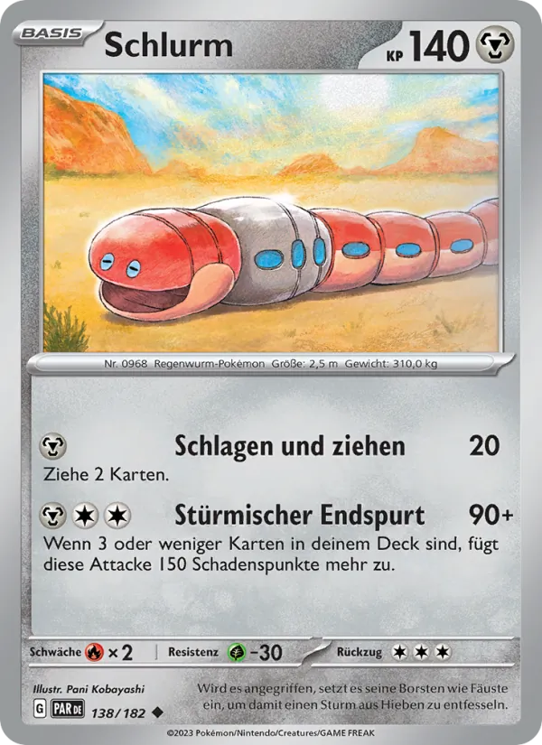 Karte Schlurm aus Paradoxrift, Nummer 138/182