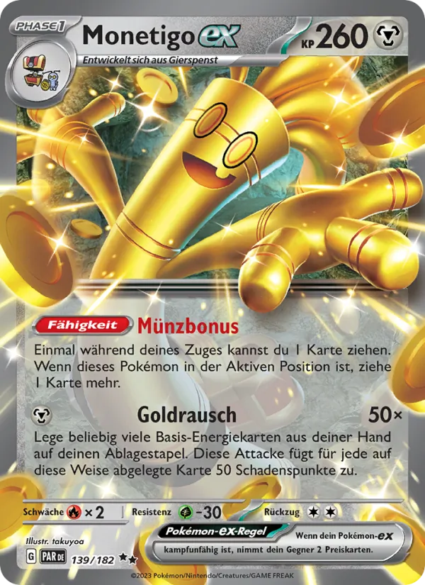 Karte Monetigo-ex aus Paradoxrift, Nummer 139/182