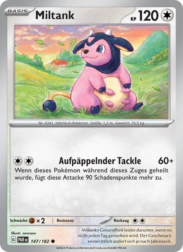 Karte Miltank aus Paradoxrift, Nummer 147/182