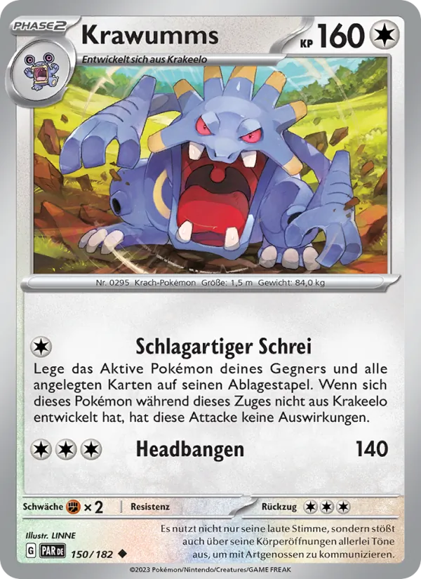 Karte Krawumms aus Paradoxrift, Nummer 150/182