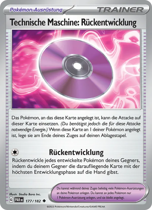 Karte Technische Maschine: Rückentwicklung aus Paradoxrift, Nummer 177/182