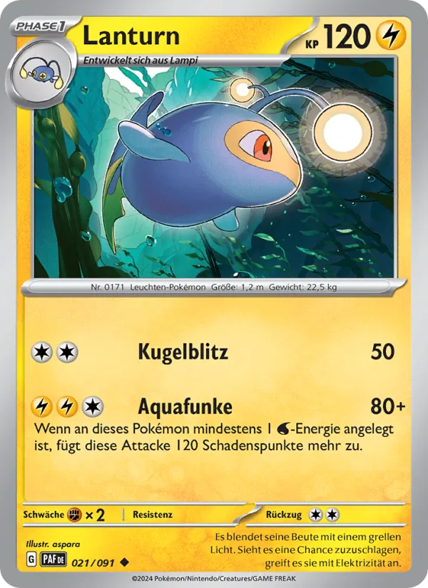 Karte Lanturn aus Paldeas Schicksale, Nummer 021/91