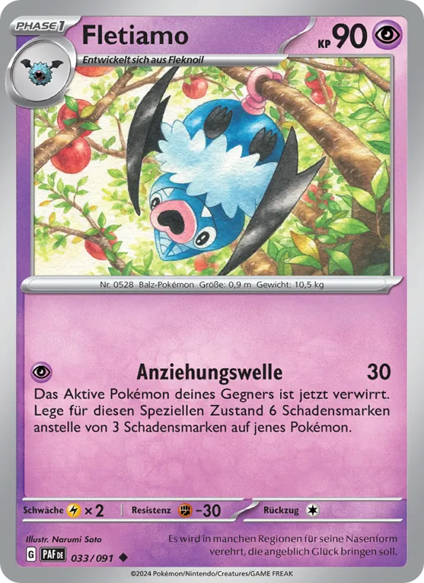 Karte Fletiamo aus Paldeas Schicksale, Nummer 033/91