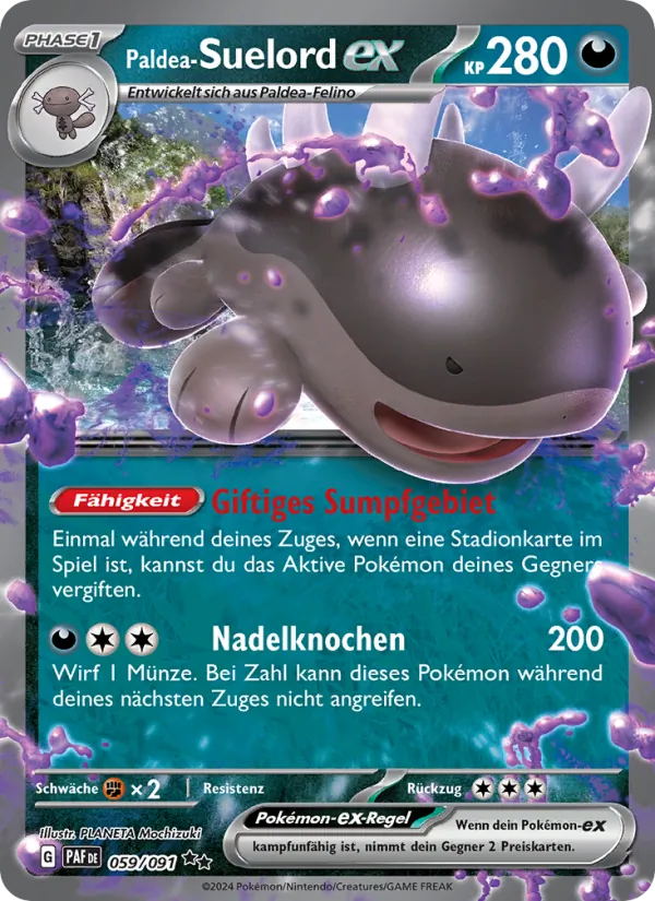 Karte Paldea-Suelord-ex aus Paldeas Schicksale, Nummer 059/91