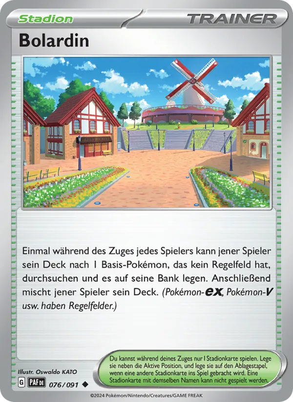 Karte Bolardin aus Paldeas Schicksale, Nummer 076/91
