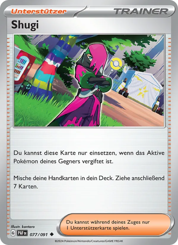Karte Shugi aus Paldeas Schicksale, Nummer 077/91