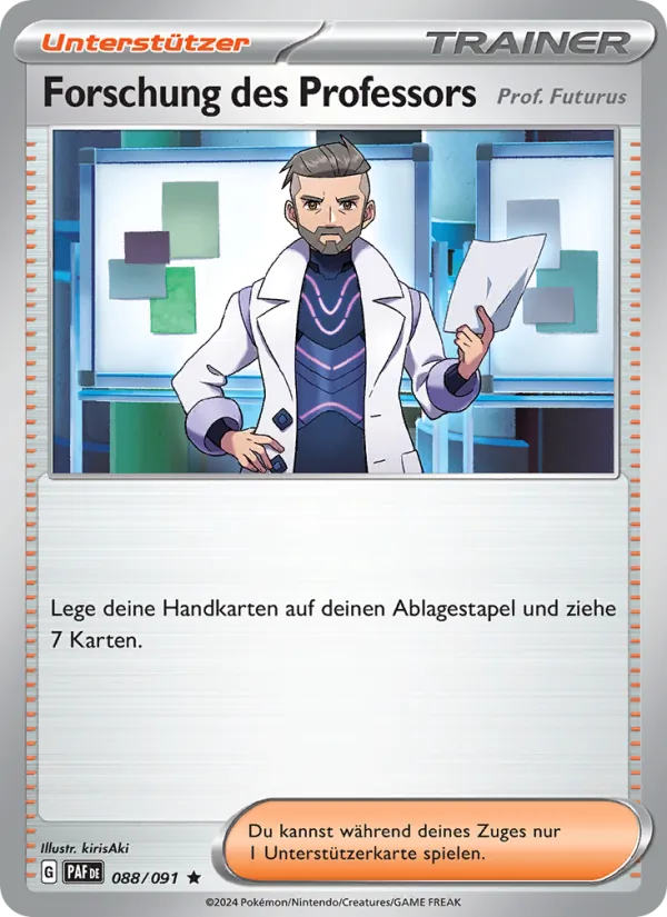 Karte Forschung des Professors aus Paldeas Schicksale, Nummer 088/91