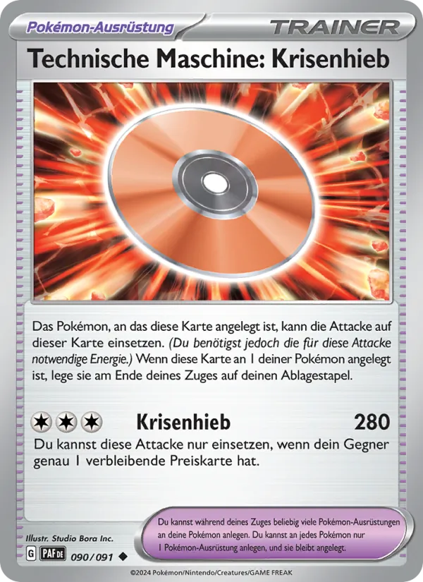 Karte Technische Maschine: Krisenhieb aus Paldeas Schicksale, Nummer 090/91