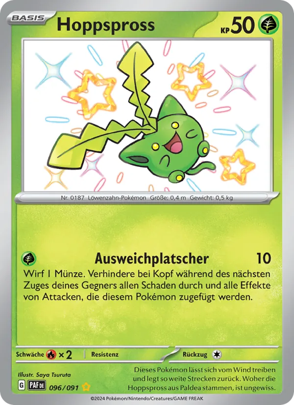 Karte Hoppspross aus Paldeas Schicksale, Nummer 096/91