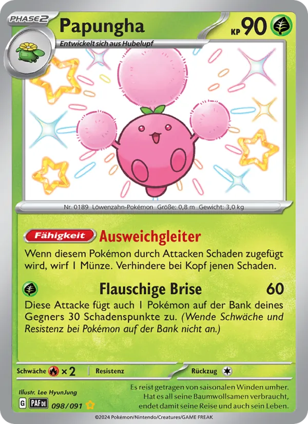 Karte Papungha aus Paldeas Schicksale, Nummer 098/91