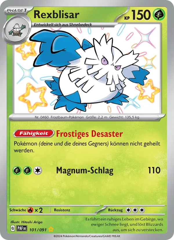 Karte Rexblisar aus Paldeas Schicksale, Nummer 101/91