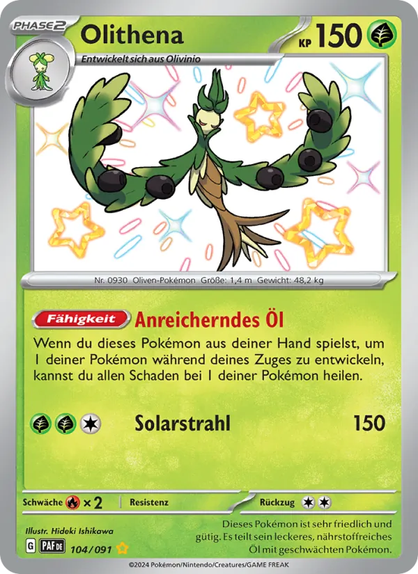 Karte Olithena aus Paldeas Schicksale, Nummer 104/91
