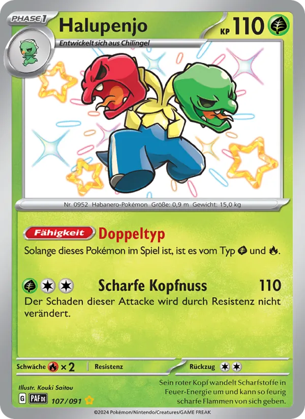 Karte Halupenjo aus Paldeas Schicksale, Nummer 107/91
