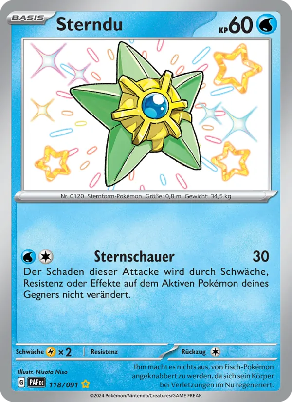 Karte Sterndu aus Paldeas Schicksale, Nummer 118/91