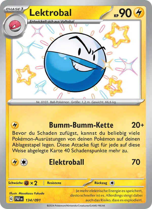 Karte Lektrobal aus Paldeas Schicksale, Nummer 134/91