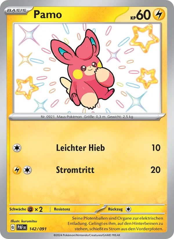 Karte Pamo aus Paldeas Schicksale, Nummer 142/91