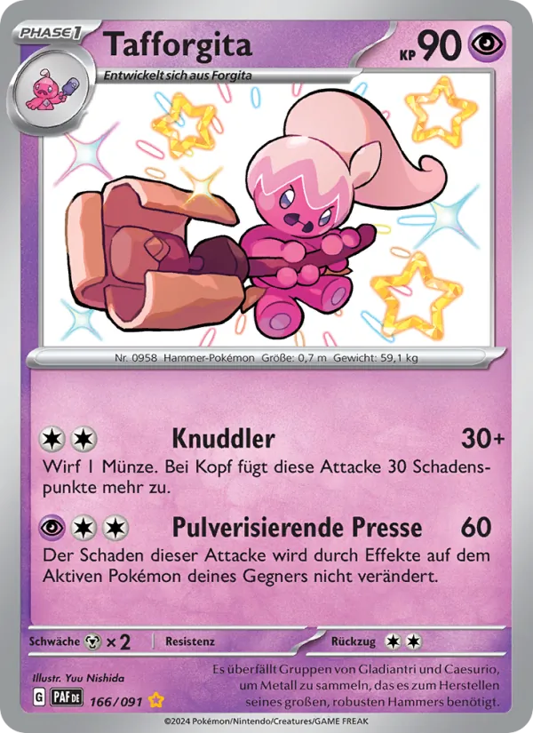 Karte Tafforgita aus Paldeas Schicksale, Nummer 166/91