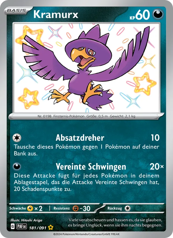 Karte Kramurx aus Paldeas Schicksale, Nummer 181/91