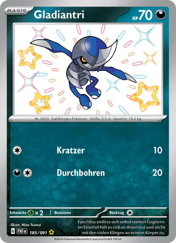 Karte Gladiantri aus Paldeas Schicksale, Nummer 185/91