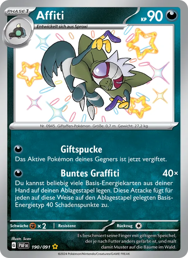 Karte Affiti aus Paldeas Schicksale, Nummer 190/91