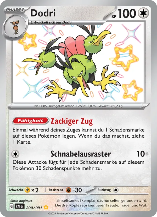 Karte Dodri aus Paldeas Schicksale, Nummer 200/91