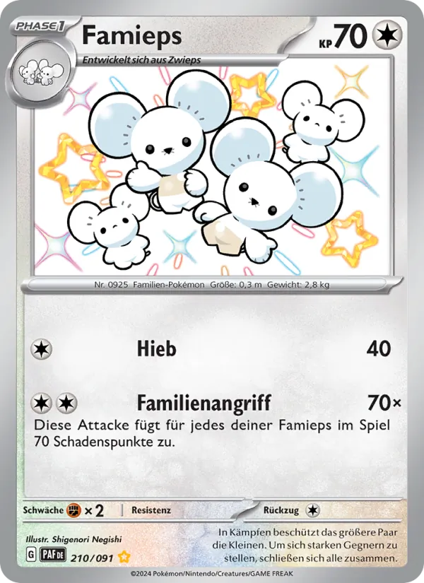 Karte Famieps aus Paldeas Schicksale, Nummer 210/91