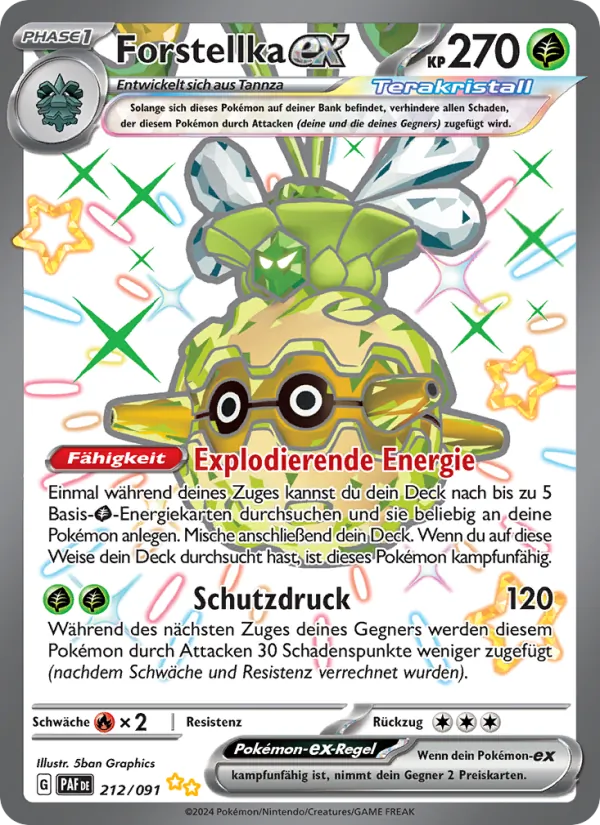 Karte Forstellka-ex aus Paldeas Schicksale, Nummer 212/91