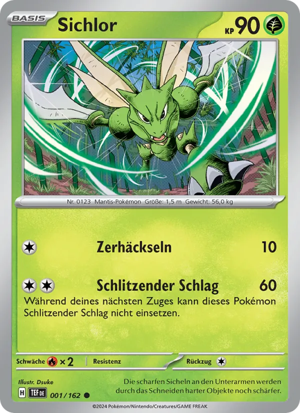 Karte Sichlor aus Gewalten der Zeit, Nummer 001/162