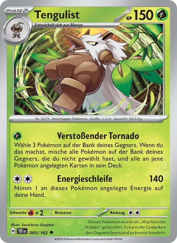 Karte Tengulist aus Gewalten der Zeit, Nummer 005/162
