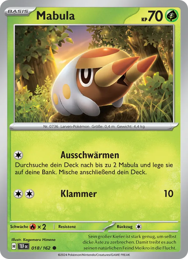 Karte Mabula aus Gewalten der Zeit, Nummer 018/162